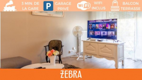 ZenBNB / ZEBRA / 2 min. Gare /Tramway / 3Pers/ Stationnement
